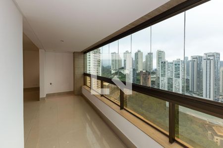 Varanda da Sala de apartamento para alugar com 3 quartos, 180m² em Vila da Serra, Nova Lima
