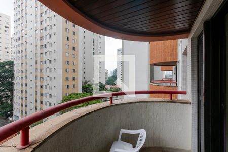 Varanda da Sala de apartamento para alugar com 1 quarto, 49m² em Brooklin, São Paulo