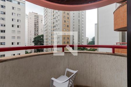 Varanda da Sala de apartamento para alugar com 1 quarto, 49m² em Brooklin, São Paulo