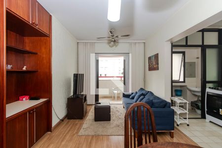 Sala de apartamento para alugar com 1 quarto, 49m² em Brooklin, São Paulo