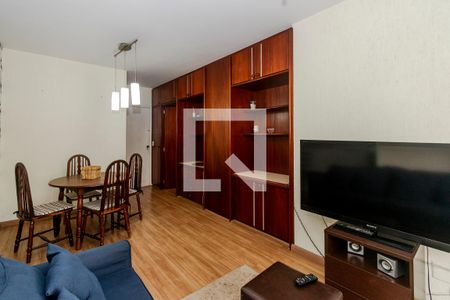 Sala de apartamento para alugar com 1 quarto, 49m² em Brooklin, São Paulo