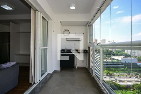 Varanda de kitnet/studio à venda com 1 quarto, 39m² em Panamby, São Paulo