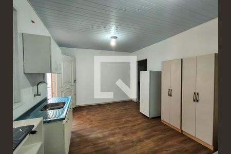 Cozinha e sala de kitnet/studio para alugar com 1 quarto, 18m² em Jardim Cidade de Florianopolis, São José