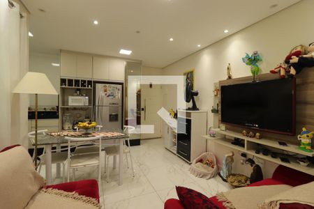 Sala de apartamento para alugar com 2 quartos, 52m² em Vila Camilópolis, Santo André