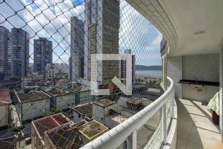 Sacada de apartamento para alugar com 2 quartos, 80m² em Guilhermina, Praia Grande