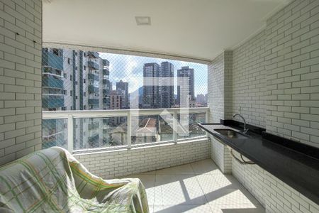 Sacada de apartamento para alugar com 2 quartos, 80m² em Guilhermina, Praia Grande
