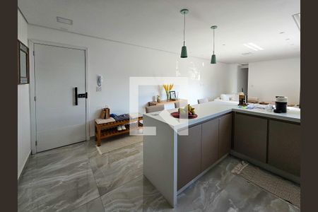 Sala/Cozinha de apartamento à venda com 2 quartos, 160m² em Vila Eldizia, Santo André