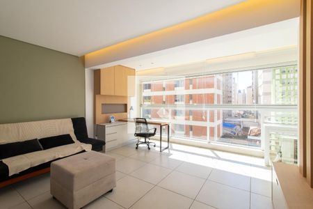 Sala de apartamento para alugar com 1 quarto, 46m² em Centro, Campinas