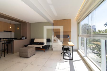 Sala/Cozinha de apartamento para alugar com 1 quarto, 46m² em Centro, Campinas