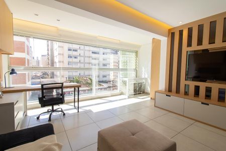 Sala de apartamento para alugar com 1 quarto, 46m² em Centro, Campinas