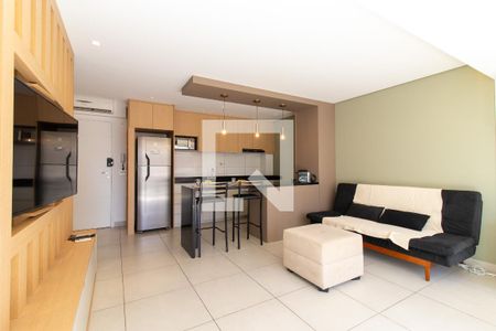 Sala/Cozinha de apartamento para alugar com 1 quarto, 46m² em Centro, Campinas