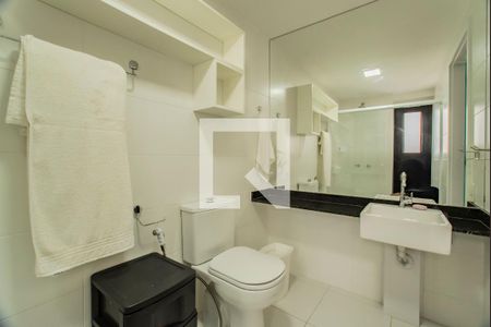 Banheiro de kitnet/studio à venda com 1 quarto, 28m² em Mirandópolis, São Paulo