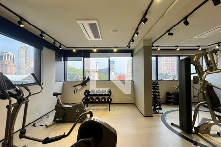 Área Comum - Academia de kitnet/studio à venda com 1 quarto, 38m² em Jardim Paulista, São Paulo