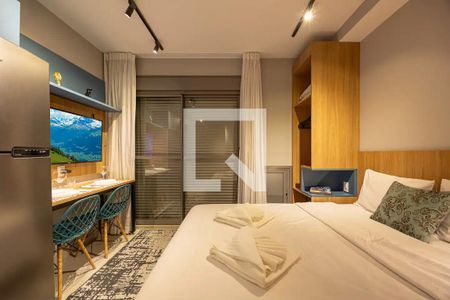Studio - Quarto e Cozinha de kitnet/studio para alugar com 1 quarto, 28m² em Butantã, São Paulo