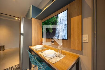 Studio - Quarto e Cozinha de kitnet/studio para alugar com 1 quarto, 28m² em Butantã, São Paulo
