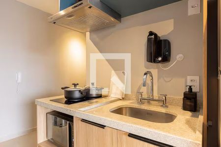 Studio - Quarto e Cozinha de kitnet/studio para alugar com 1 quarto, 28m² em Butantã, São Paulo