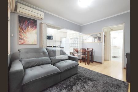 Sala de apartamento à venda com 1 quarto, 44m² em Cidade Baixa, Porto Alegre