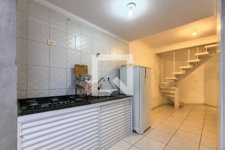 Cozinha  de casa de condomínio para alugar com 2 quartos, 70m² em Canto do Forte, Praia Grande