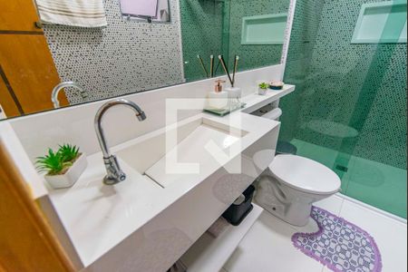 Banheiro Térreo de casa à venda com 2 quartos, 108m² em Jardim do Mirante, Santo André