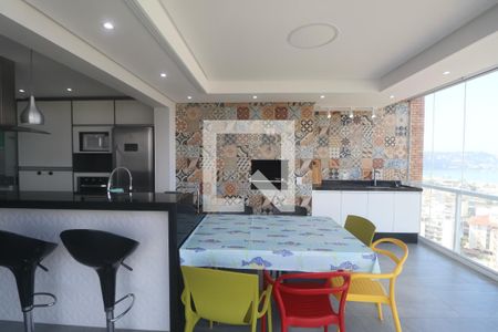 Sala de apartamento para alugar com 3 quartos, 104m² em Parque Enseada, Guarujá