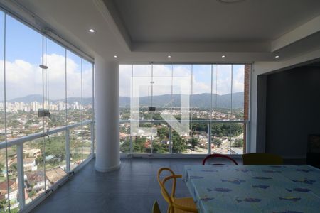 Sala de apartamento para alugar com 3 quartos, 104m² em Parque Enseada, Guarujá