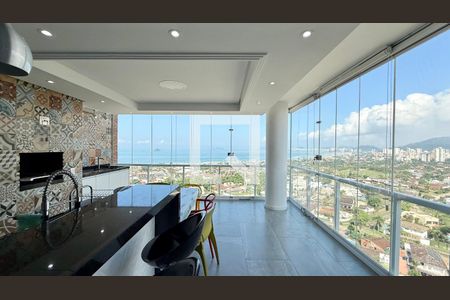 Sala de apartamento para alugar com 3 quartos, 104m² em Parque Enseada, Guarujá