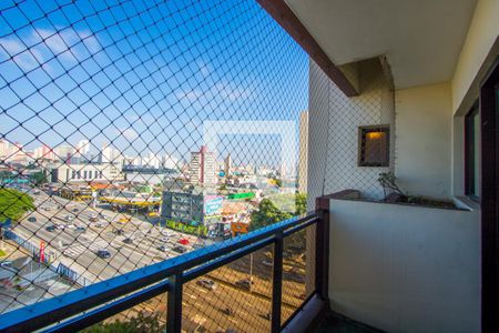 Varanda da sala de apartamento à venda com 3 quartos, 140m² em Vila Alzira, Santo André