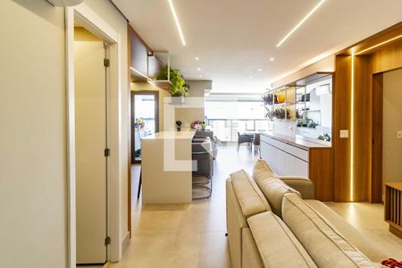 Sala de Estar de apartamento à venda com 3 quartos, 110m² em Jardim das Acacias, São Paulo