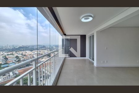 Varanda e área de serviço de apartamento à venda com 3 quartos, 88m² em Vila Anastácio, São Paulo