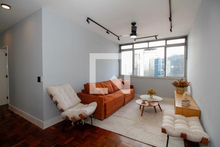 Sala  de apartamento à venda com 2 quartos, 81m² em Pinheiros, São Paulo