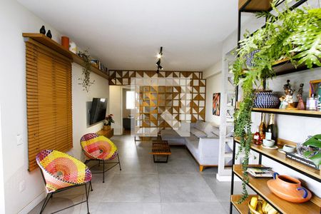 Sala de apartamento para alugar com 3 quartos, 110m² em Jk, Contagem