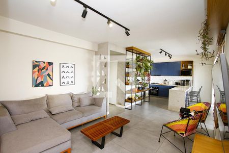 Sala de apartamento para alugar com 3 quartos, 110m² em Jk, Contagem