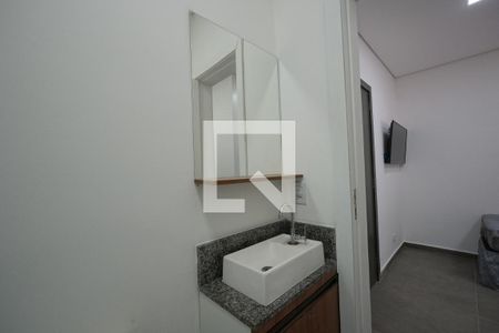 Banheiro de kitnet/studio para alugar com 1 quarto, 18m² em Vila Mariana, São Paulo