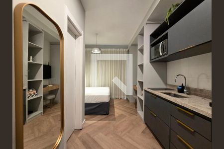 Studio de kitnet/studio para alugar com 1 quarto, 28m² em Indianópolis, São Paulo