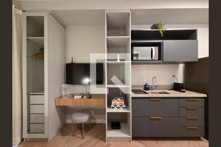 Studio de kitnet/studio para alugar com 1 quarto, 28m² em Indianópolis, São Paulo
