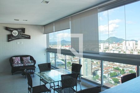 Varanda da Sala de apartamento para alugar com 1 quarto, 106m² em Aparecida, Santos