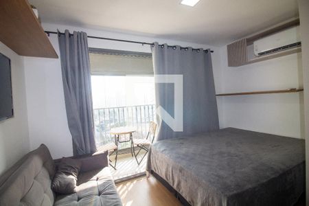 Sala / Quarto - Studio de kitnet/studio para alugar com 1 quarto, 25m² em Santo Amaro, São Paulo