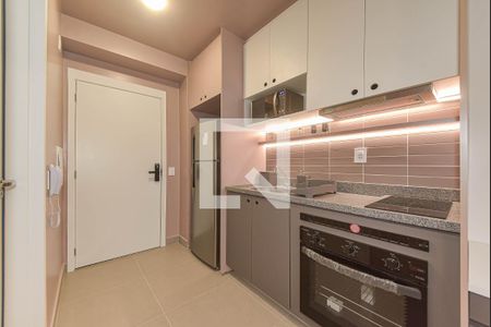Cozinha de kitnet/studio à venda com 1 quarto, 22m² em Vila Cordeiro, São Paulo