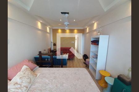 Sala e Quarto de apartamento para alugar com 1 quarto, 48m² em Morro dos Barbosas, São Vicente