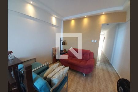 Sala e Quarto de apartamento para alugar com 1 quarto, 48m² em Morro dos Barbosas, São Vicente