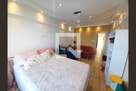 Sala e Quarto de apartamento para alugar com 1 quarto, 48m² em Morro dos Barbosas, São Vicente
