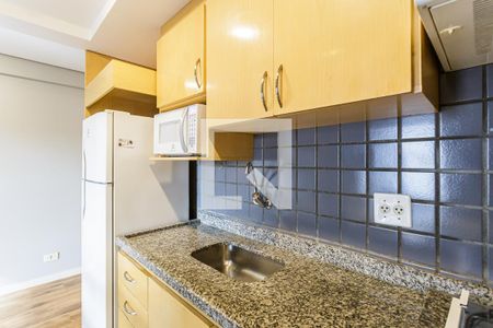 Sala/Cozinha de apartamento para alugar com 1 quarto, 58m² em Indianópolis, São Paulo