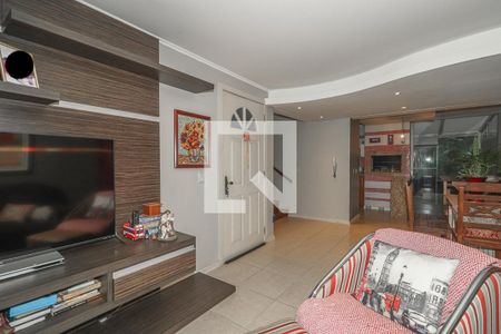 Sala de casa de condomínio à venda com 3 quartos, 194m² em São Sebastião, Porto Alegre