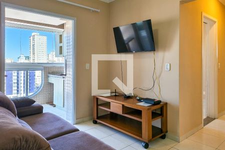 Sala de apartamento para alugar com 2 quartos, 70m² em Aviação, Praia Grande