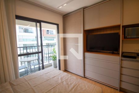 Sala / Quarto - Studio de kitnet/studio para alugar com 1 quarto, 25m² em Vila Cordeiro, São Paulo