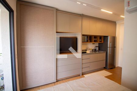 Sala / Quarto - Studio de kitnet/studio para alugar com 1 quarto, 25m² em Vila Cordeiro, São Paulo