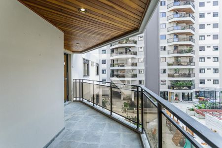 Varanda da Sala de apartamento para alugar com 3 quartos, 147m² em Moema, São Paulo