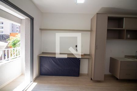 Sala / Quarto - Studio de kitnet/studio à venda com 1 quarto, 28m² em Brooklin, São Paulo