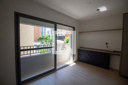 Sala / Quarto - Studio de kitnet/studio à venda com 1 quarto, 28m² em Brooklin, São Paulo
