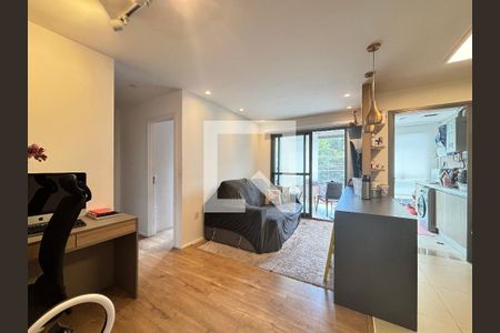 Sala/Cozinha de apartamento à venda com 2 quartos, 64m² em Indianópolis, São Paulo